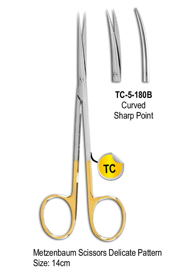 Metzenbaum Scissors Curved Super Sharp TC