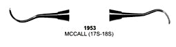 Root Planning Curettes Mccalls 17S-18S Hollow Handle