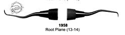 Root Planning Curettes Root Plan 13-14 Hollow Handle