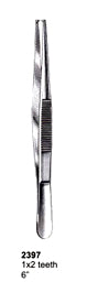 Tissue Forceps 1x2 Teeth 6"